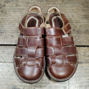 Born | Shoes | Born Mens Leather Fisherman Sandals Black  display picture 1